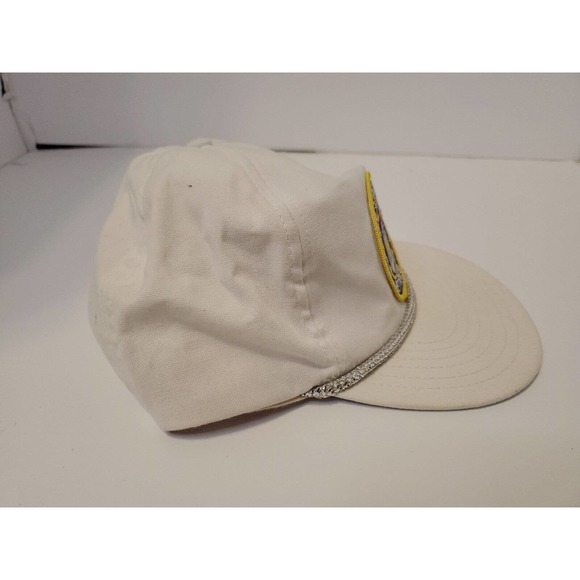 United States Air Force Retired Embroidered Hat Cap Adjustable White Gold Blue - Picture 2 of 7